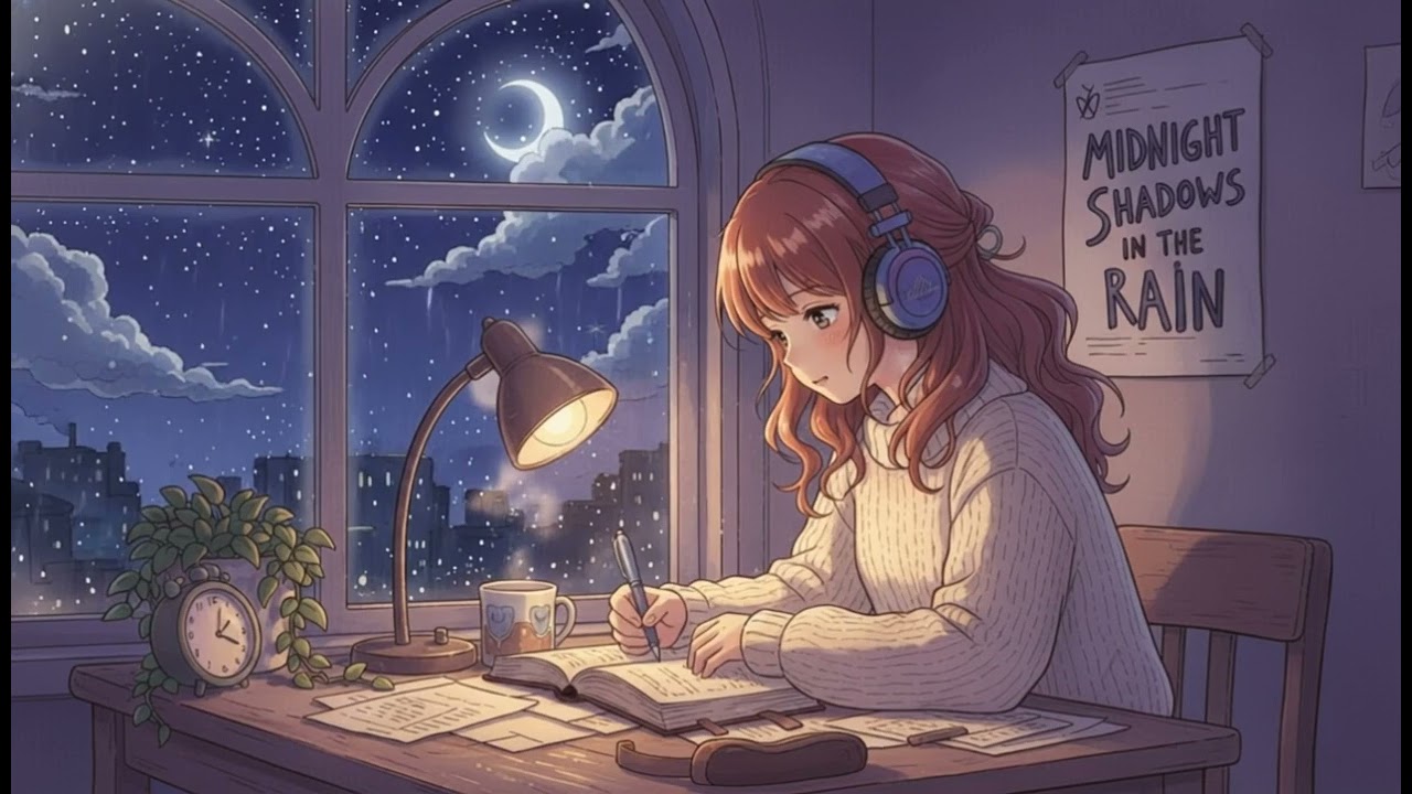 Midnight Shadows in the Rain - Dark Lo-Fi Ambient (Late Night Instrumental)