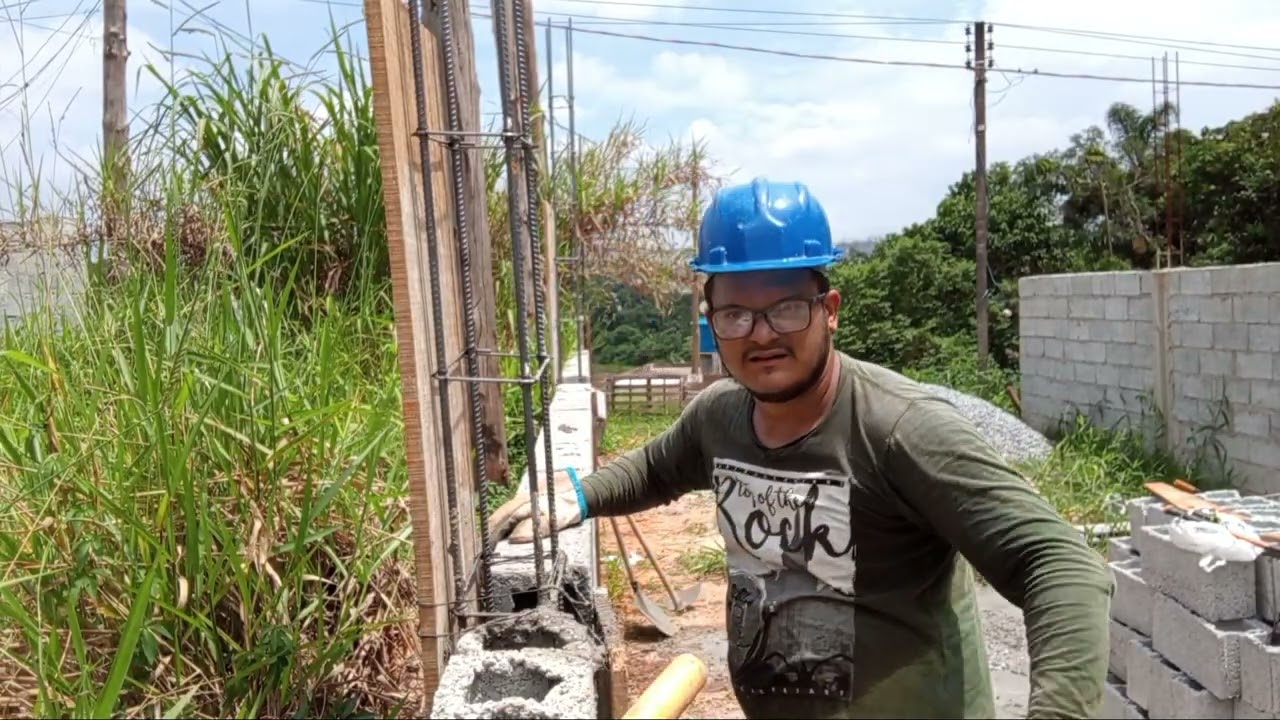 Mas um vídeo da série do muro de arrime.