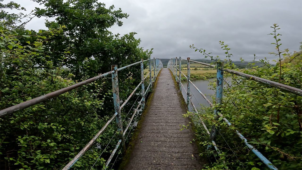 Hiking - Thropton bridge secret walk, looking toward Simonside Hills (4K)