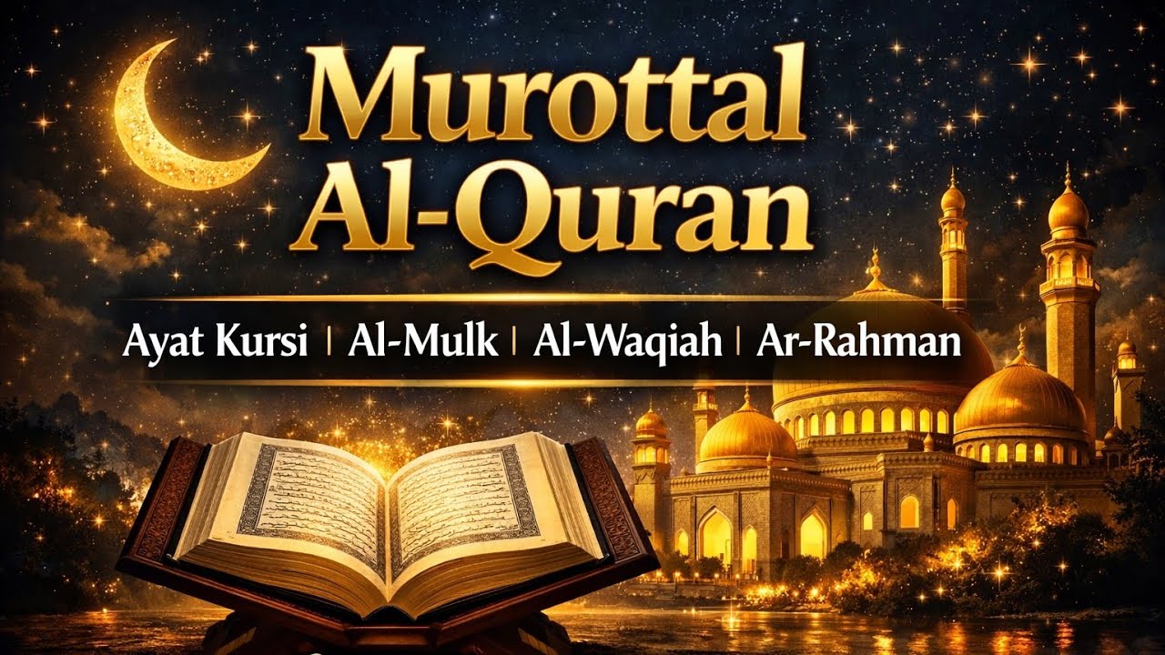 Murotal Qur'an Penenang Jiwa | Ayat Kursi, Al Mulk, Al-Waqiah & Ar-Rahman