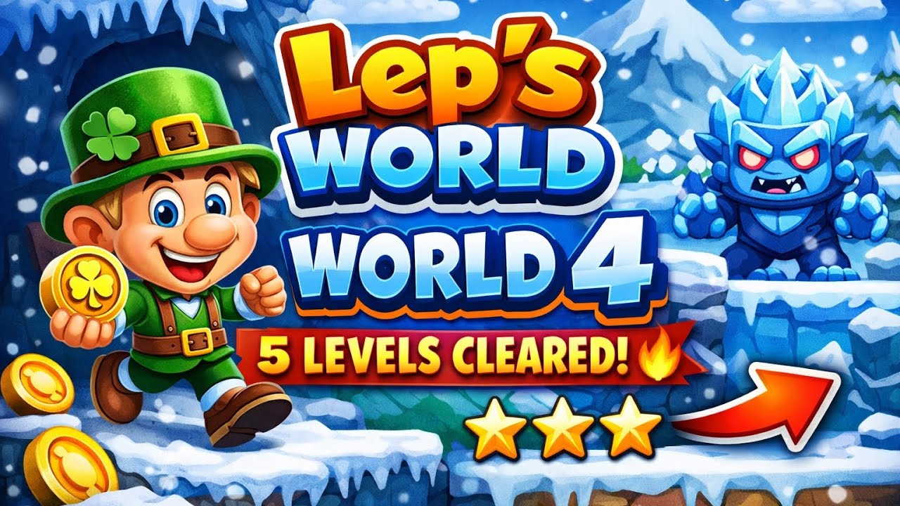 Lep’s World World 4 | 5 Intense Levels Back-to-Back! 💥
