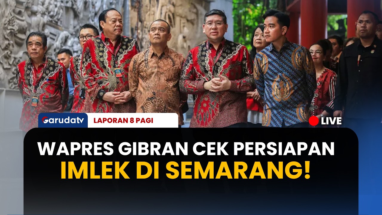 Gibran Tinjau Persiapan Imlek di Sam Poo Kong: Titipkan Pesan Toleransi & Bagi Buku untuk Anak-anak
