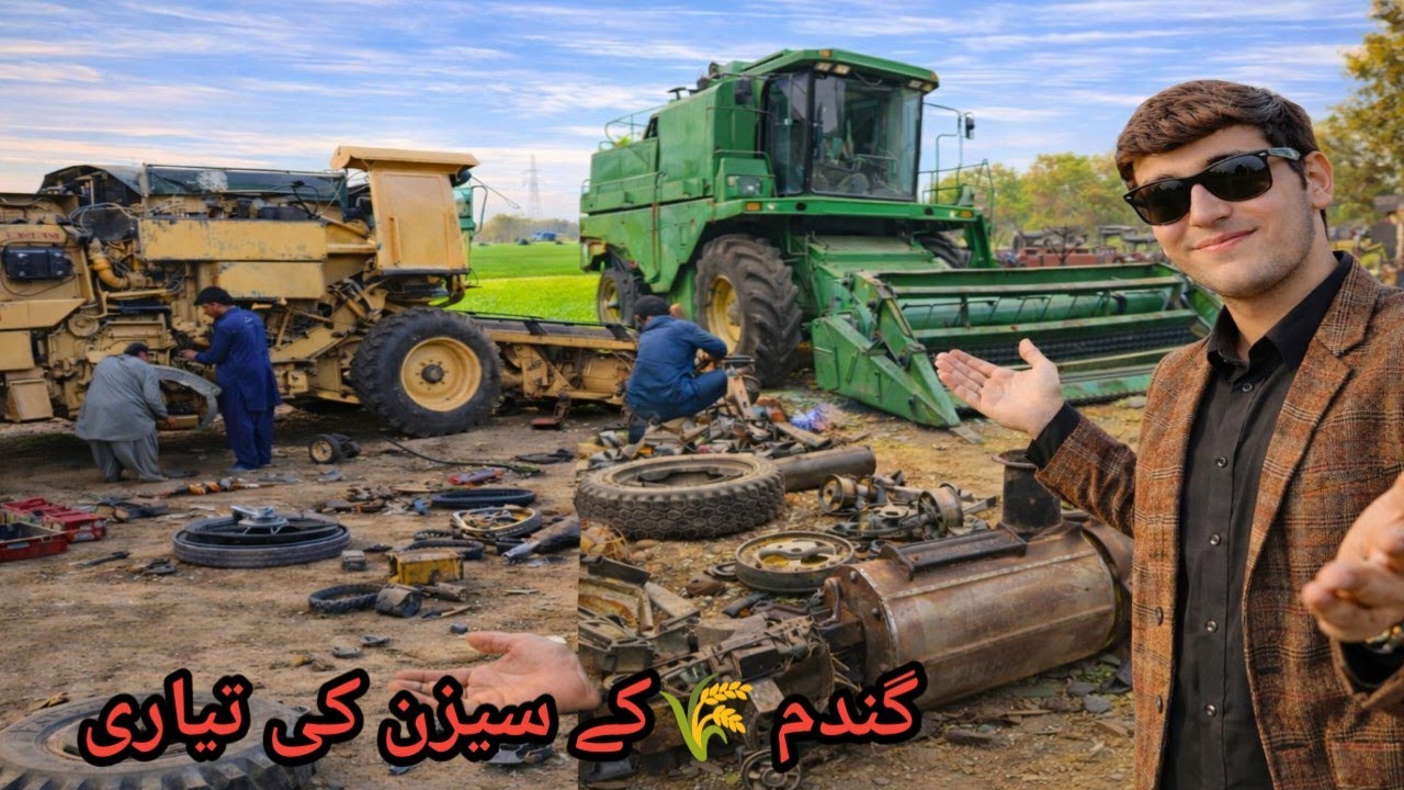 Harvester Season 2026 Ki Tayaari 🌾 | Harvester Repairing Process | Village Vlog