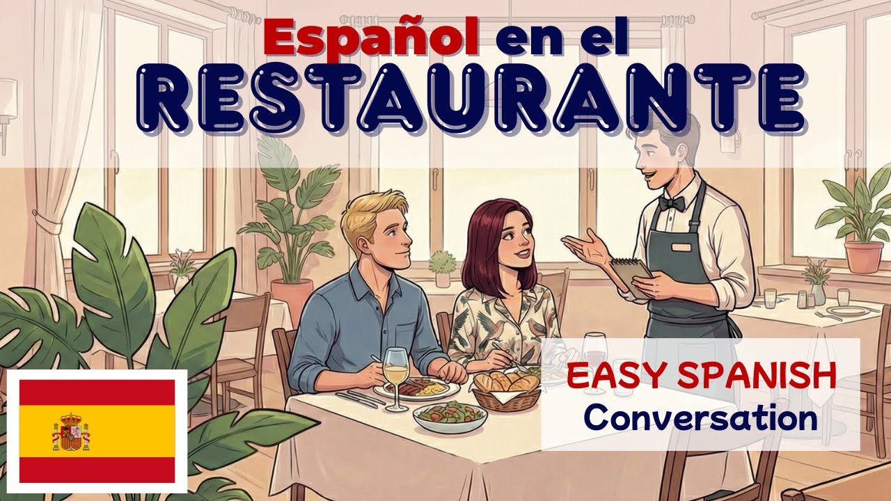 🇪🇸 SPANISH LISTENING PRACTICE | Useful Spanish in a Restaurante | Beginner Real Talk Conversation
