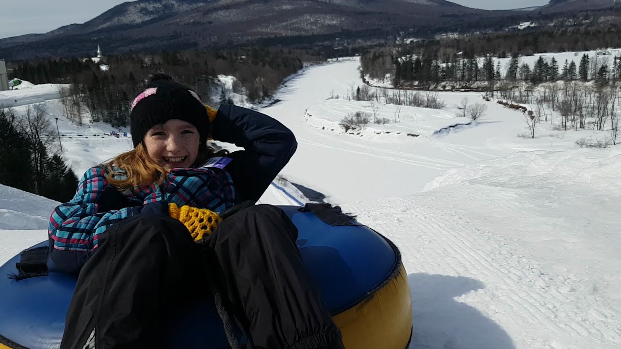 CRAZY TUBING SLEDDING HILLS VALCARTIER QUEBEC