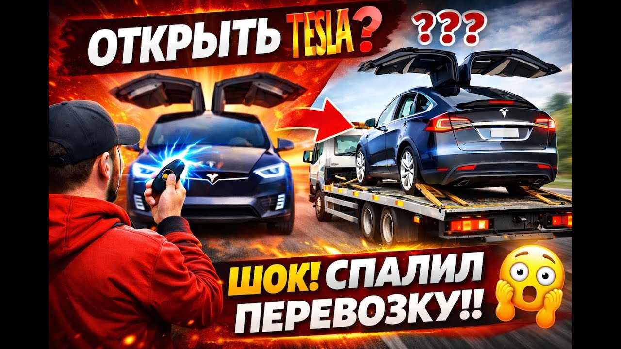 Как открыть Tesla Model X и перевезти ее. Полная версия