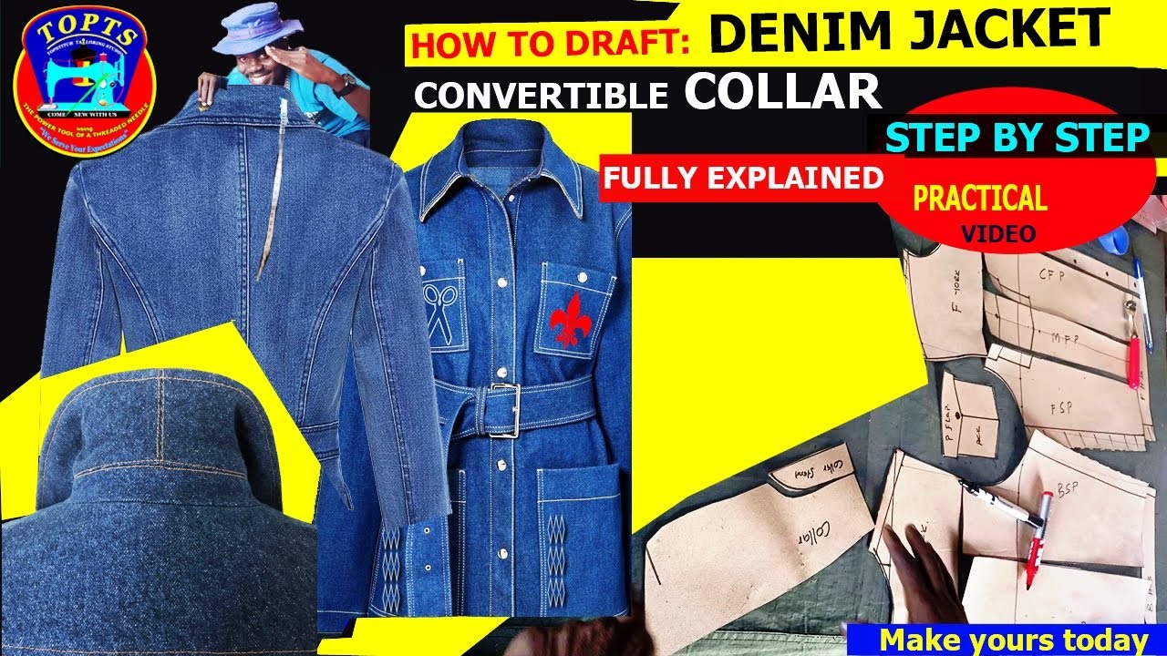 Top Tips For Drafting The Perfect Denim Jacket With A Convertible Collar!