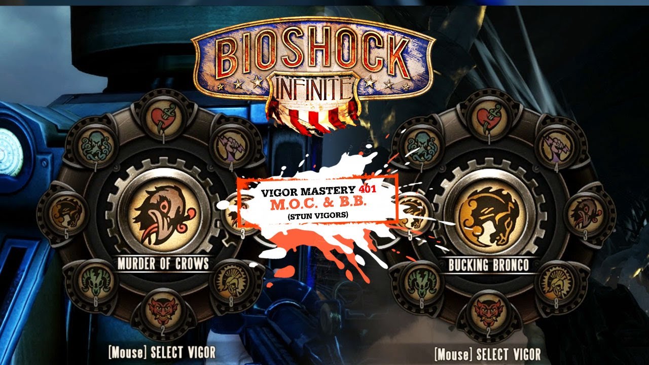 BioShock Infinite Vigor Tips & Strategy 401: Bucking Bronco & Murder of Crows (Stun Vigors)