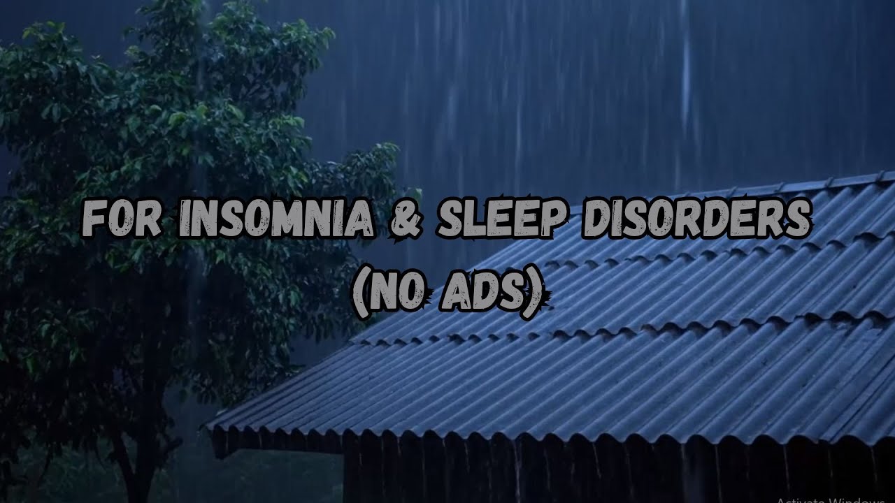 (No Ads) Heavy Rain on Metal Roof 🌧️ ASMR Rain Sounds for Deep Sleep