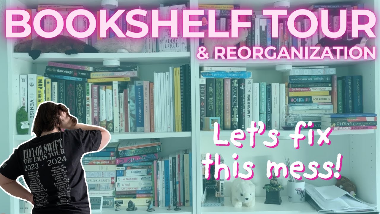 Satisfying Bookshelves Reorganization & Tour 📚 Massive TBR Reset