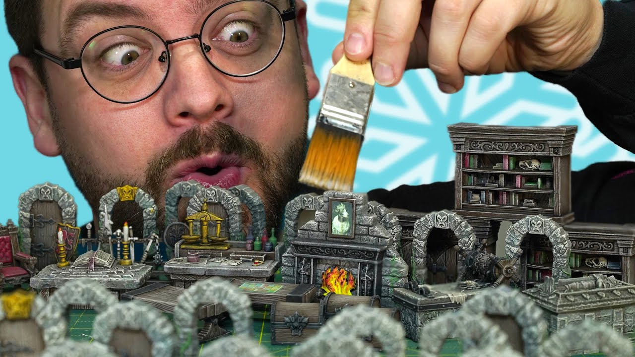 Speed ​​Painting HeroQuest: ВСЕ 36 моделей мебели
