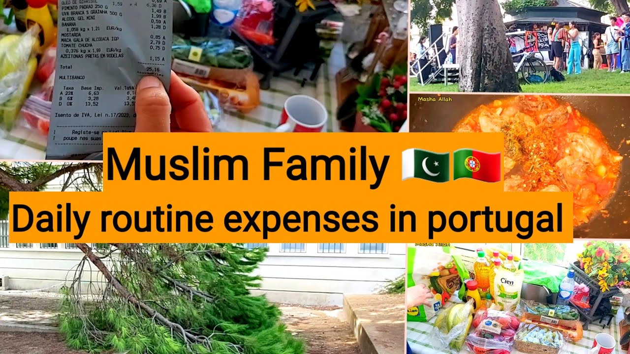 Muslim FAMILY vlogs in portugal | Expenses in portugal | Living in Portugal