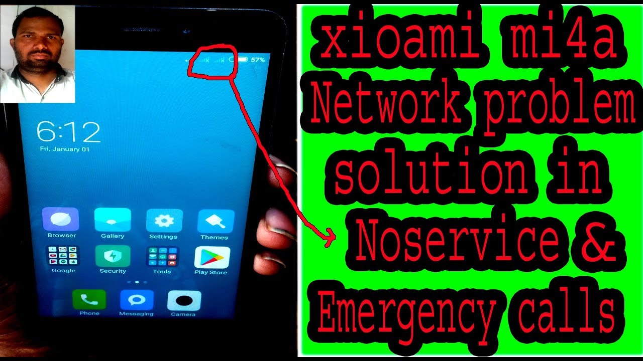 xioami mi4a Network problem solution in noservice & emergency calls