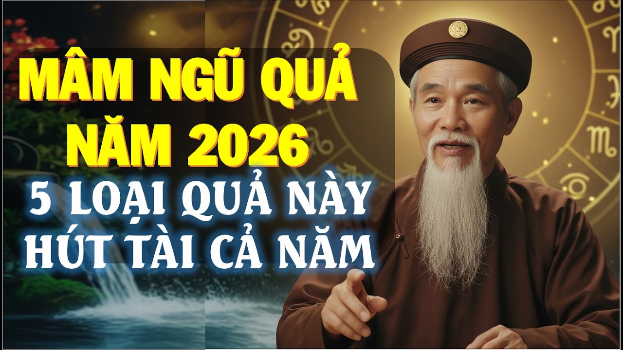 Mâm Ngũ Quả Năm BÍNH NGỌ 2026: Chọn Đúng 5 loại quả này Hút Tài Cả Năm!