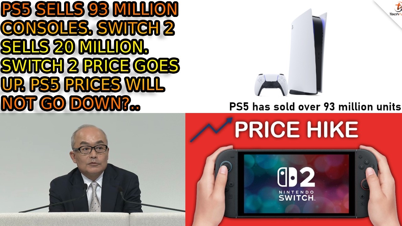 PS5 Sales Reach 93 Million. PS5 Prices Not Going Down. Switch 2 Price Goes Up. Gaming Is Cooked.