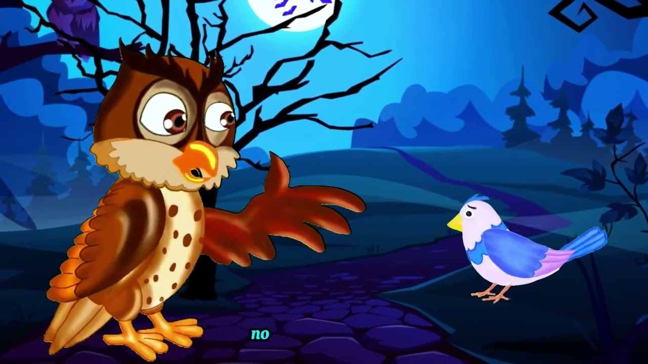 Owl intelligence and squirrel bravery moral story for kids | full bedtime stories