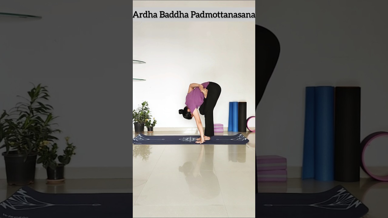 How to do Ardha Baddha Padmottanasana🧘‍♀️       