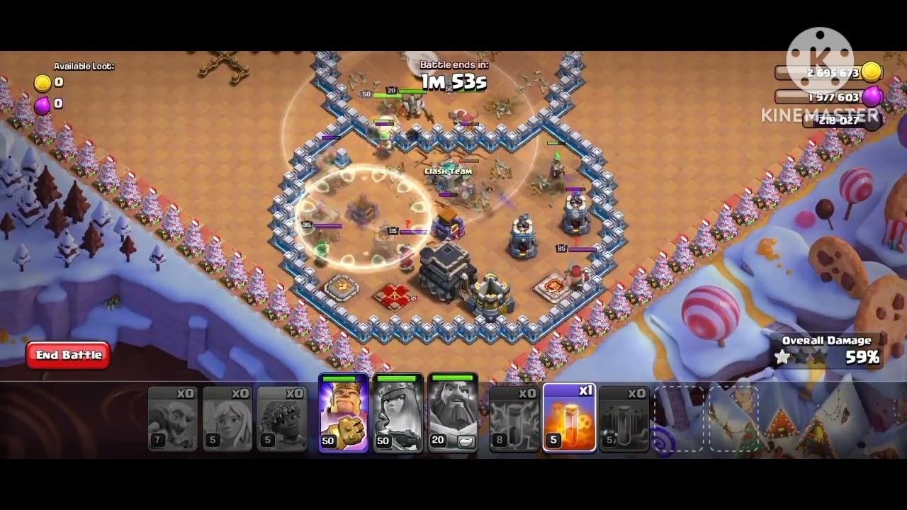 COC Jolly Clashmas challenge 4..3 star/ Mame Di