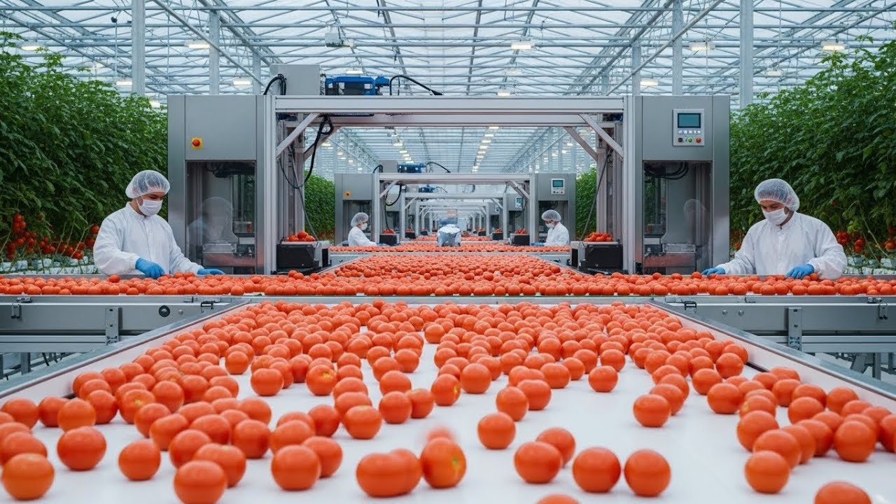 Inside Industrial Greenhouse Farming – The FUTURE of Tomato Production