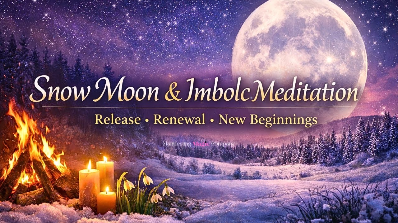 Snow Moon & Imbolc Guided Meditation | Release, Renewal & New Beginnings | February Full Moon 2026