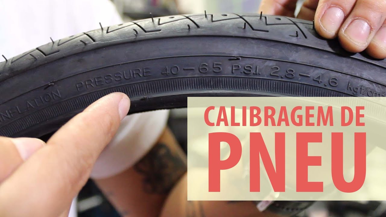 Calibragem de pneu de bicicleta (com legenda em PT-BR)