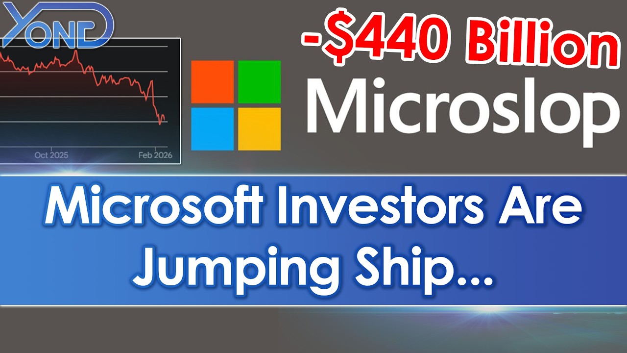 Microsoft Tanks By $440 Billion, Xbox Sales Crash, AI Is Going Poorly, Windows In Disarray...