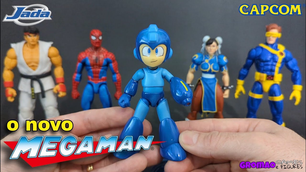 🇧🇷 Chegou o novo Mega Man Jada Toys. Action Figure Marvel vs Capcom. Review Pt-Br