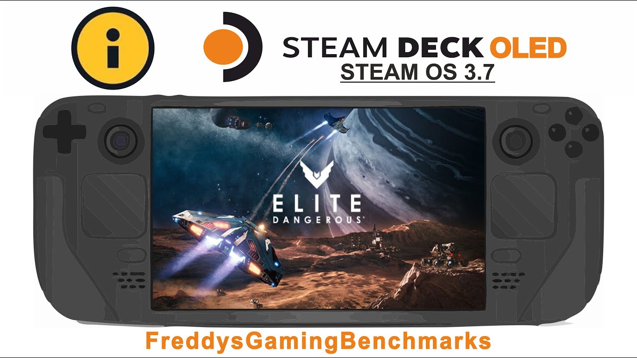 Elite Dangerous on Steam Deck OLED with Steam OS 3.7