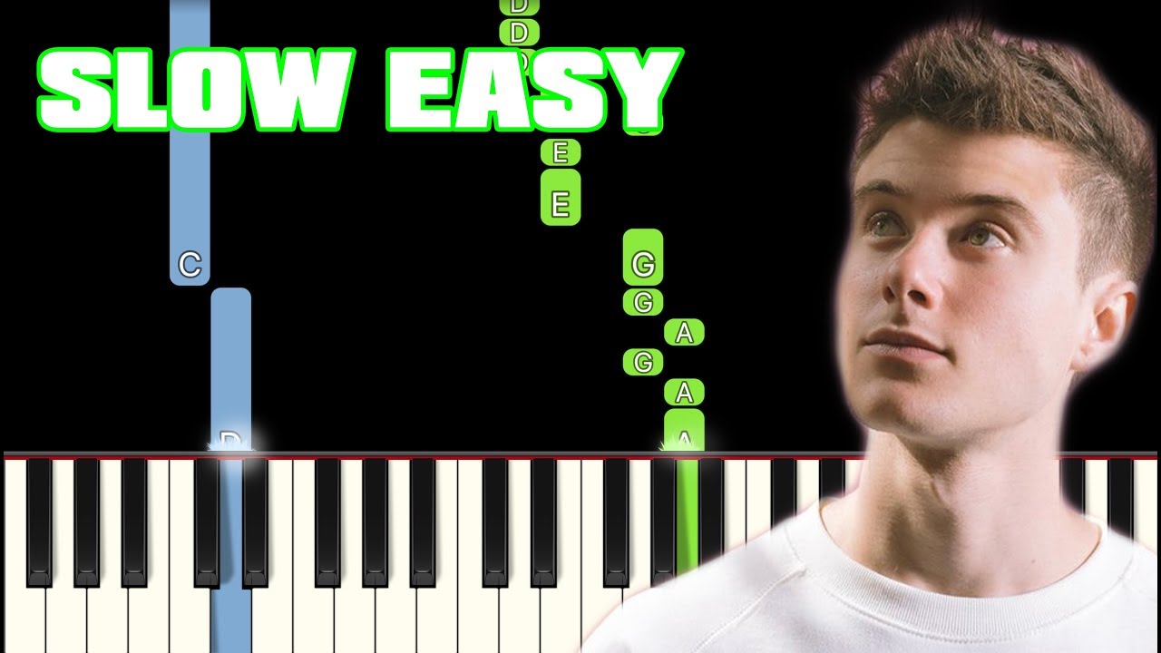 Alec Benjamin - Jesus in LA Slow Easy Piano (Anyone Can Play)