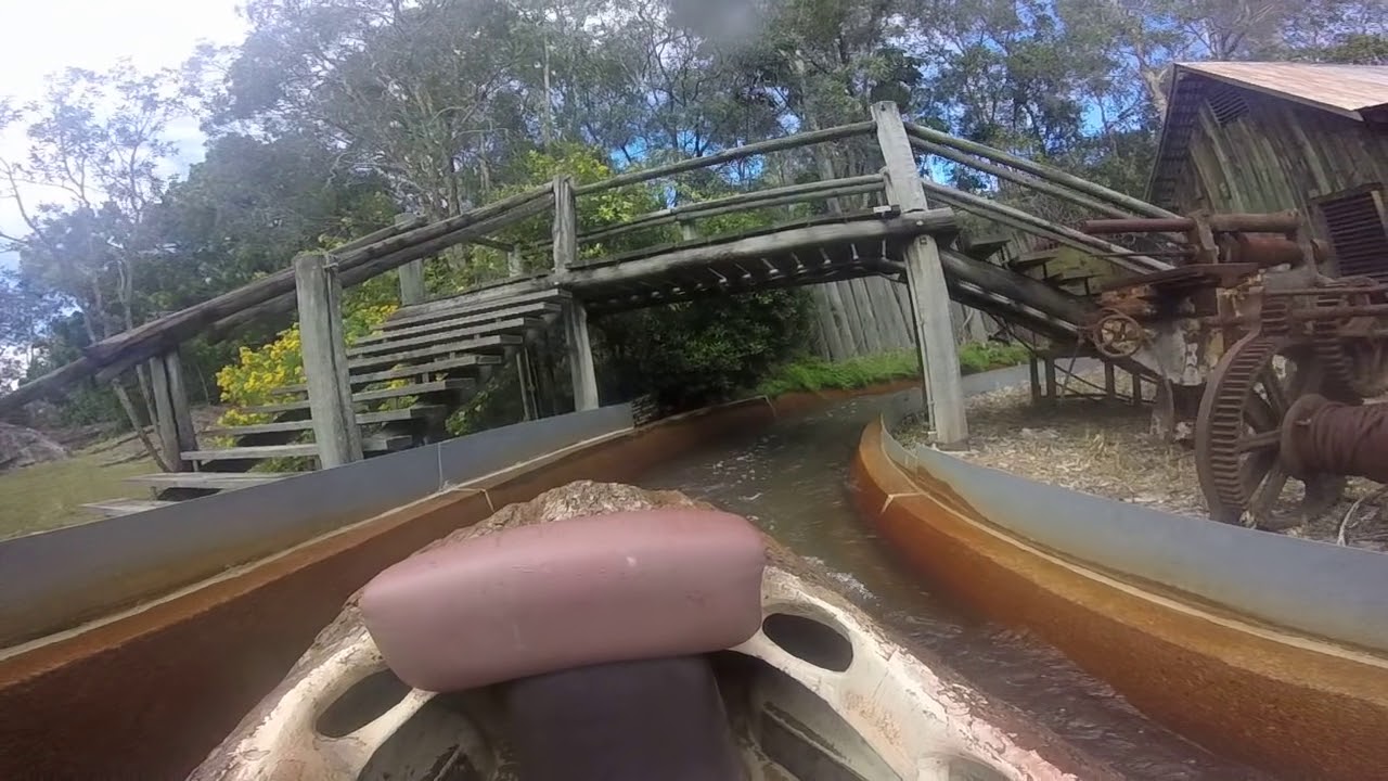 Rocky Hollow Log Ride Dreamworld Onride HD POV