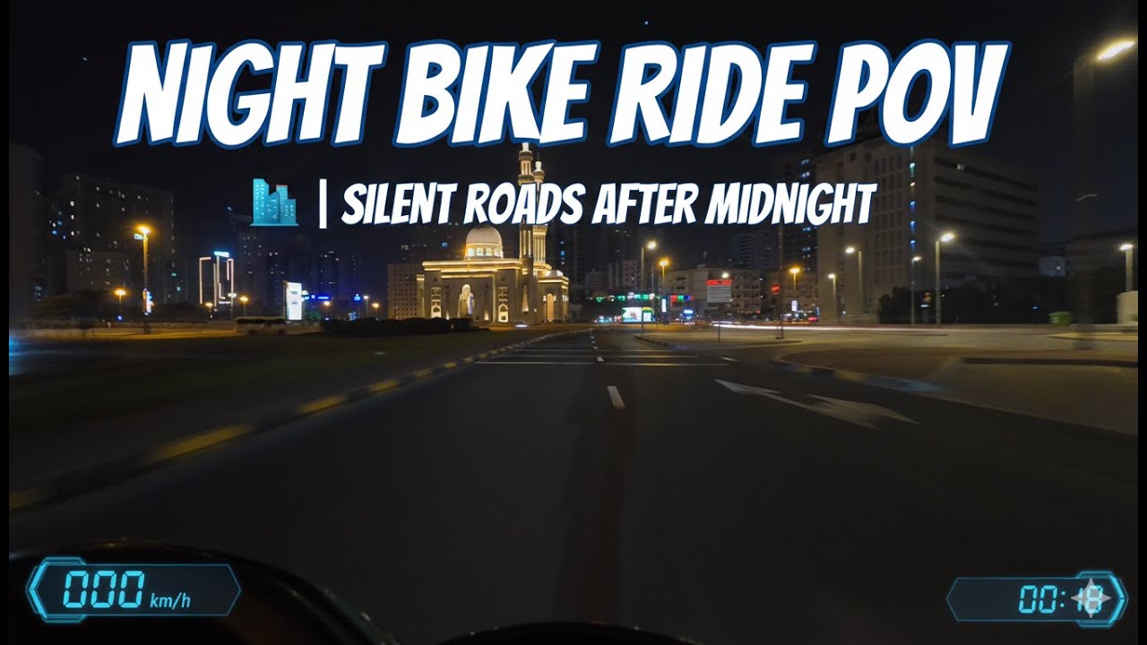 Night Bike Ride POV 🌃 | Silent Roads After Midnight