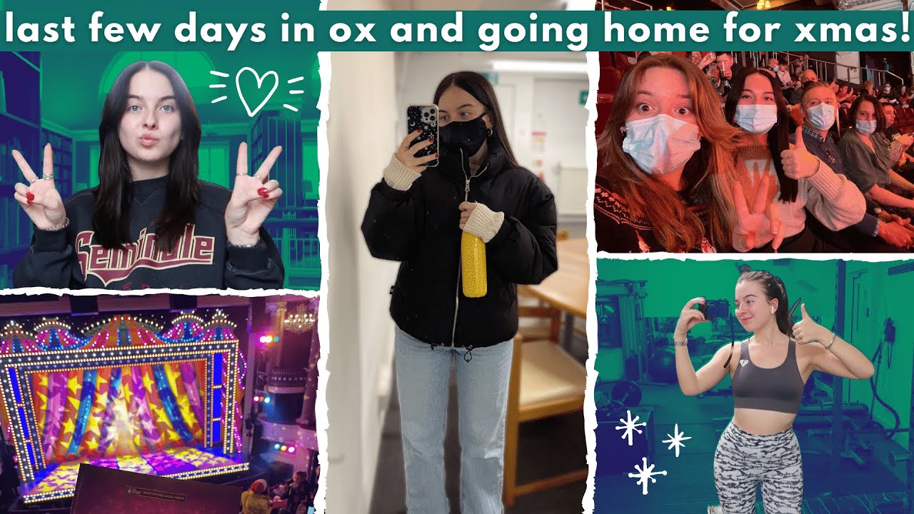 final few days in oxford and going home for xmas! | studying, packing and getting back into the gym!
