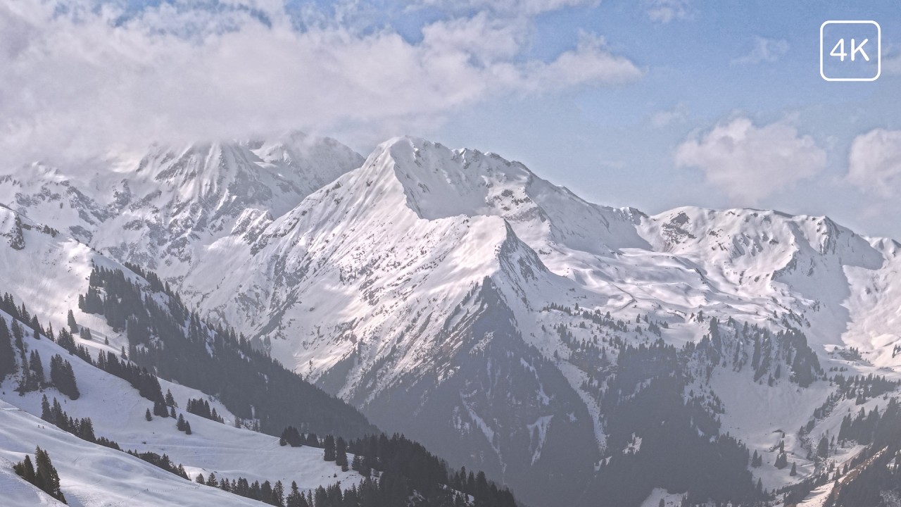 Hidden Valley in the Bernese Oberland - Winter to Spring Drone Film with Ambient Music