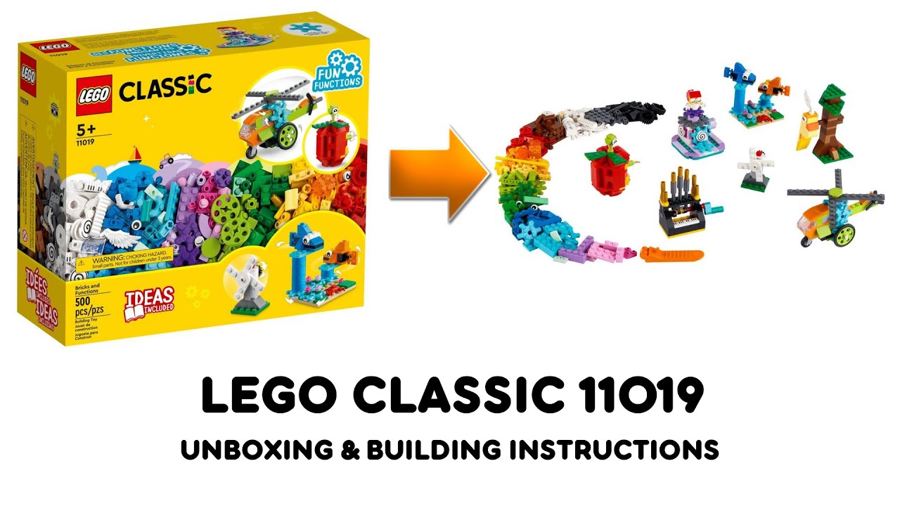 Lego classic 11019 ideas Unboxing and Building instructions