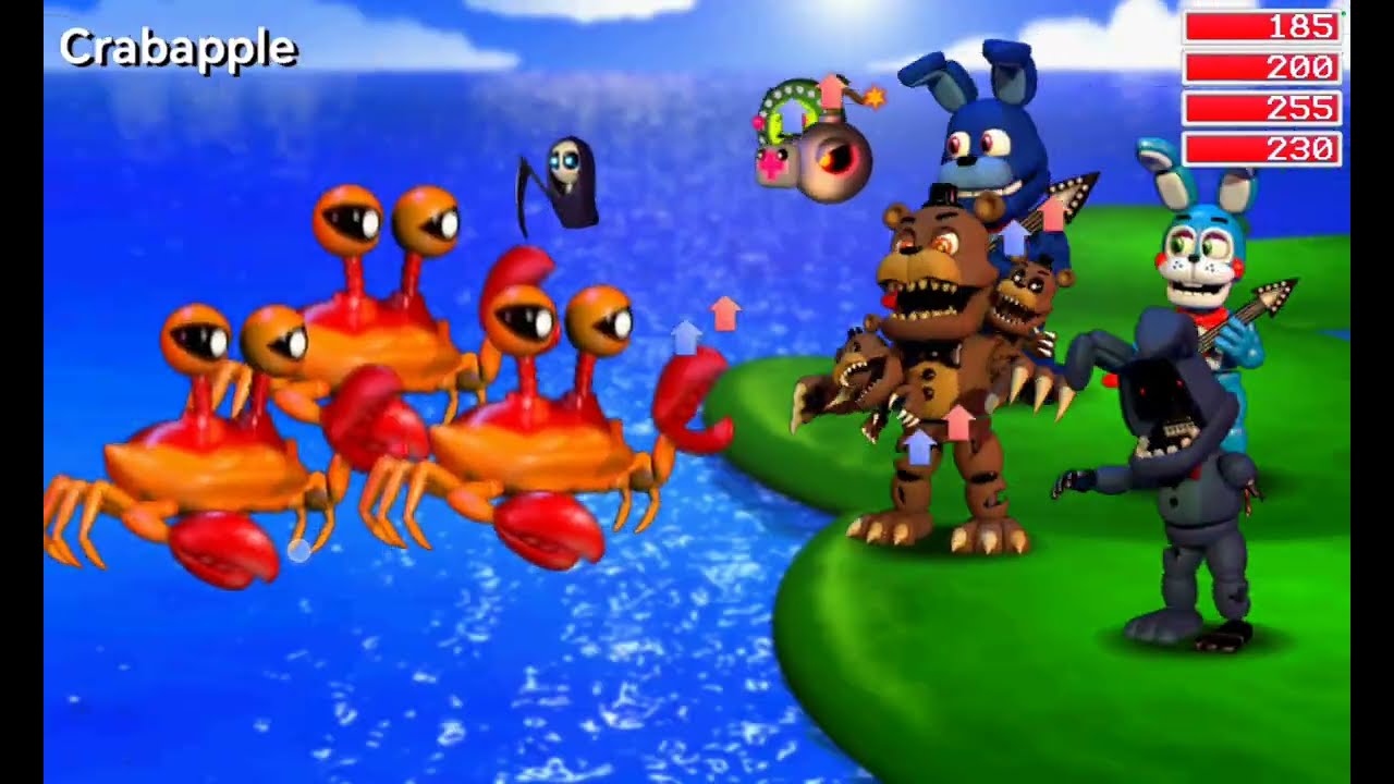 Прохождение игры Fnaf World #3 открытие пятой локации