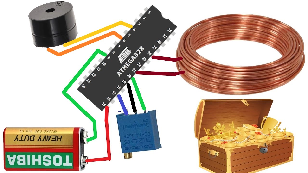 Как сделать металлоискатель с помощью ATMEGA328P / программного детектора
