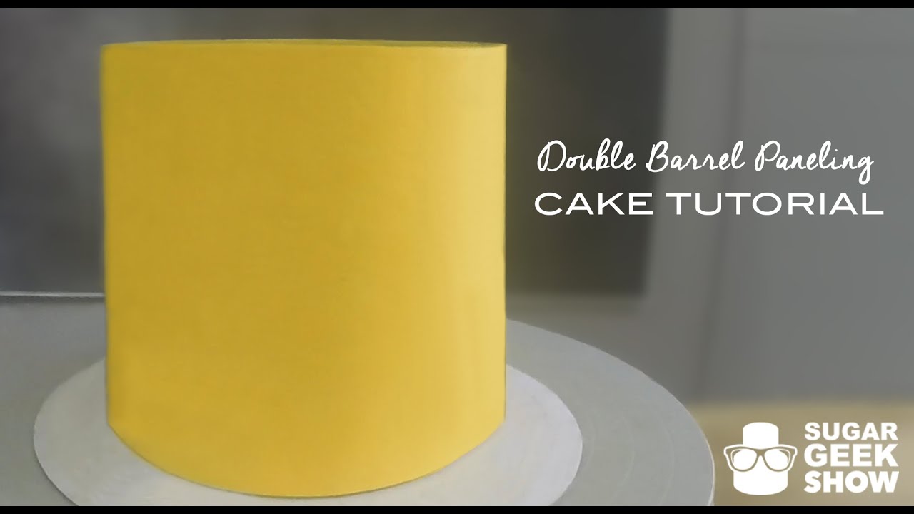 How to cover a Double Barrel Cake Paneling Tutorial