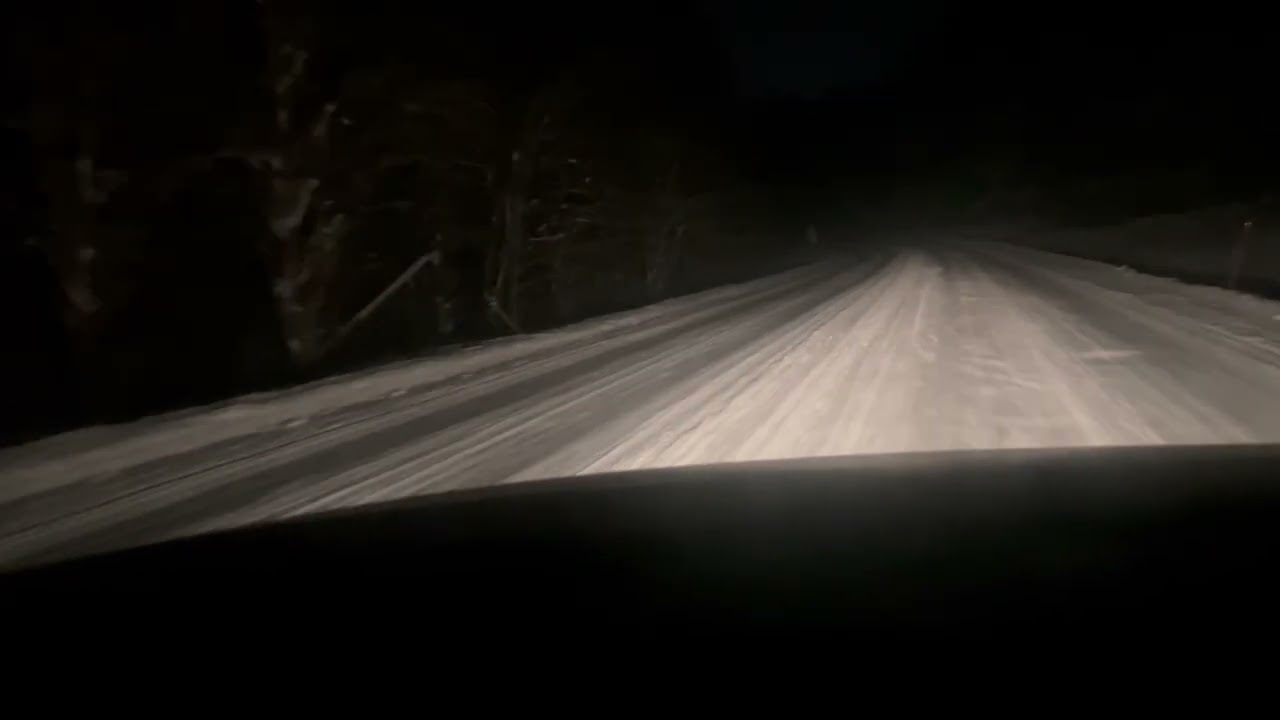 1998 Volvo s70 Winter Nights Cruising Through the Finnish Backwoods Alone w/ SUMMER TIRES