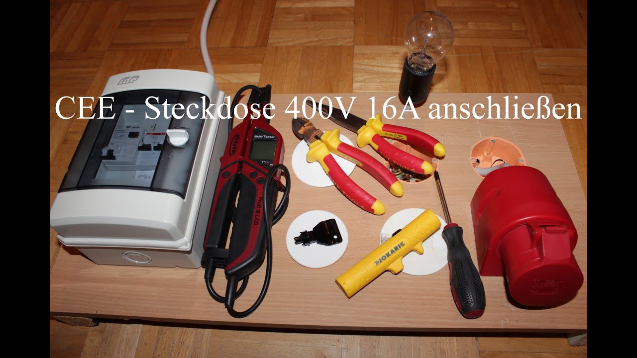 CEE - Steckdose anschließen 400V 16A