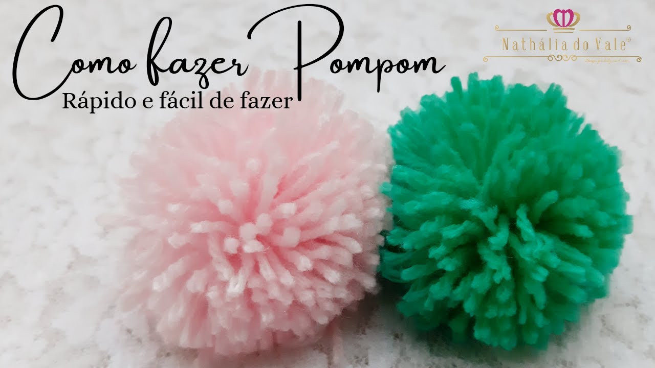 Como fazer Pompom rápido e fácil de fazer