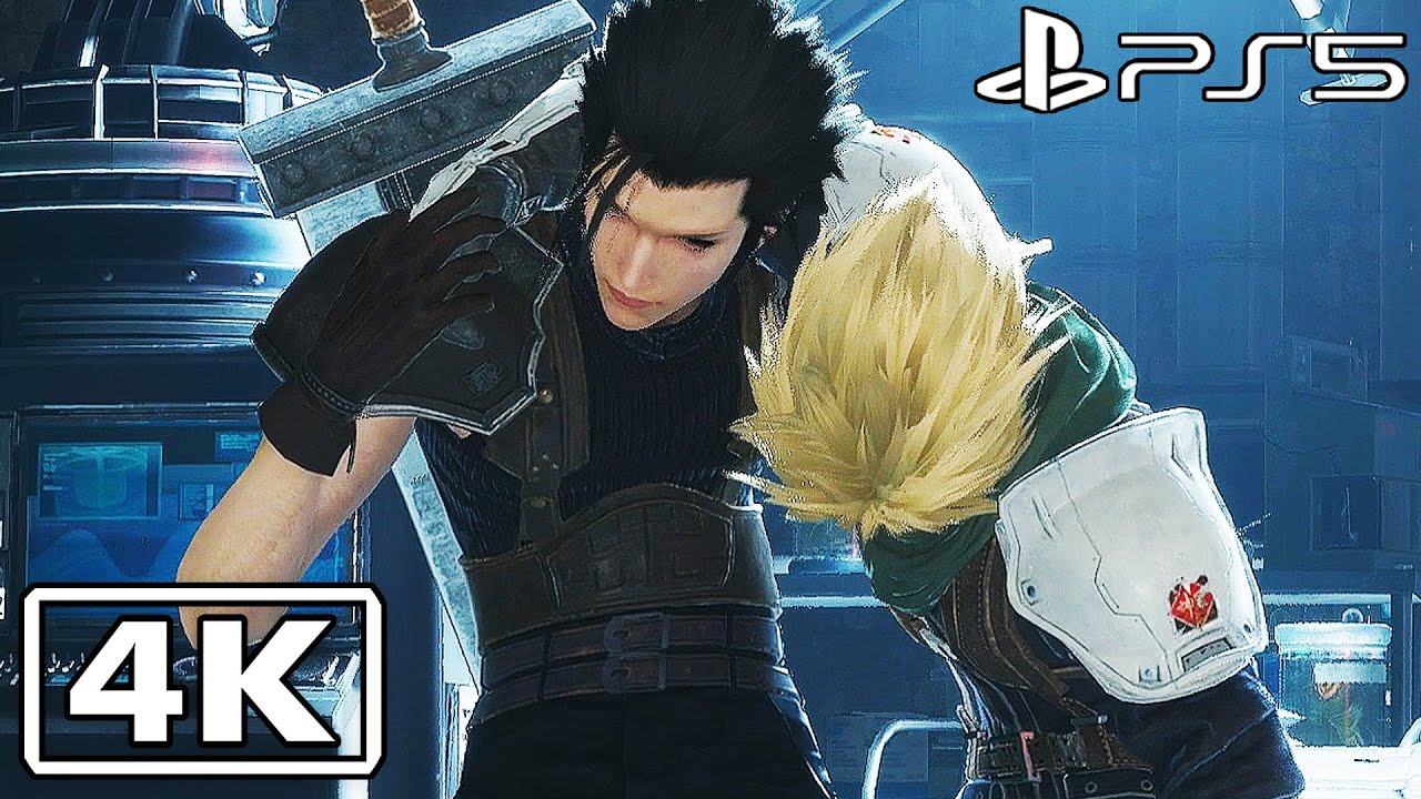 Zack rescued Cloud - Crisis Core Final Fantasy 7 Reunion (4K)