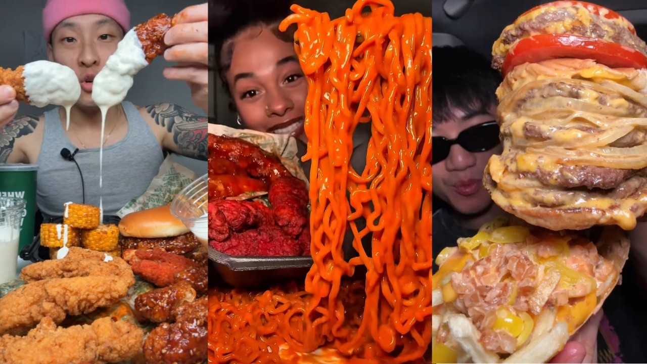 Best TikTok Mukbang ASMR🍗 | Seafood, Wingstop, Buldak, Chili's, Chipotle, Raising Cane's & More!