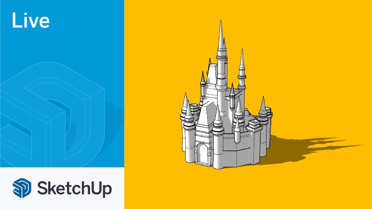Modeling Cinderella's Castle Live in SketchUp!