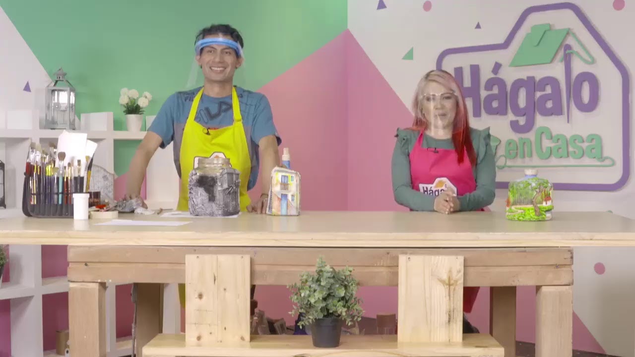 Hágalo en casa -Taller botella decorativa técnica de modelado con Óscar Garzón