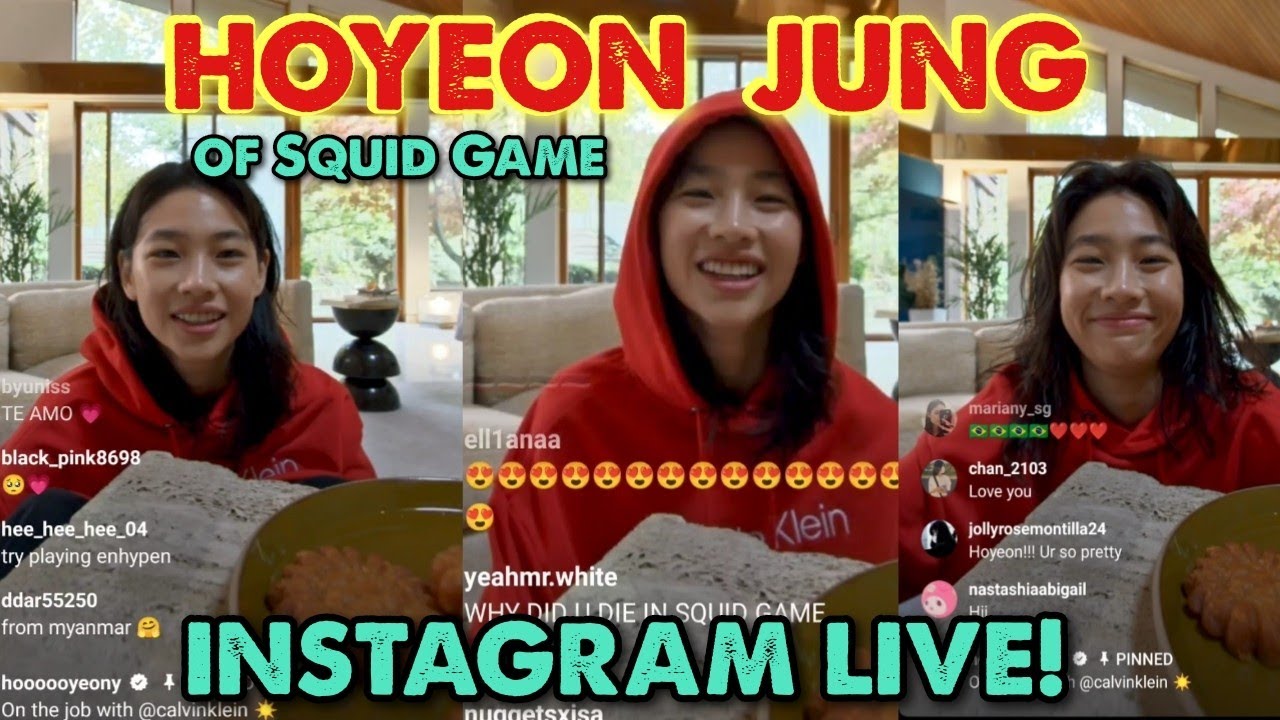 HOYEON JUNG (Chung) Hoooooyeony INSTAGRAM LIVE