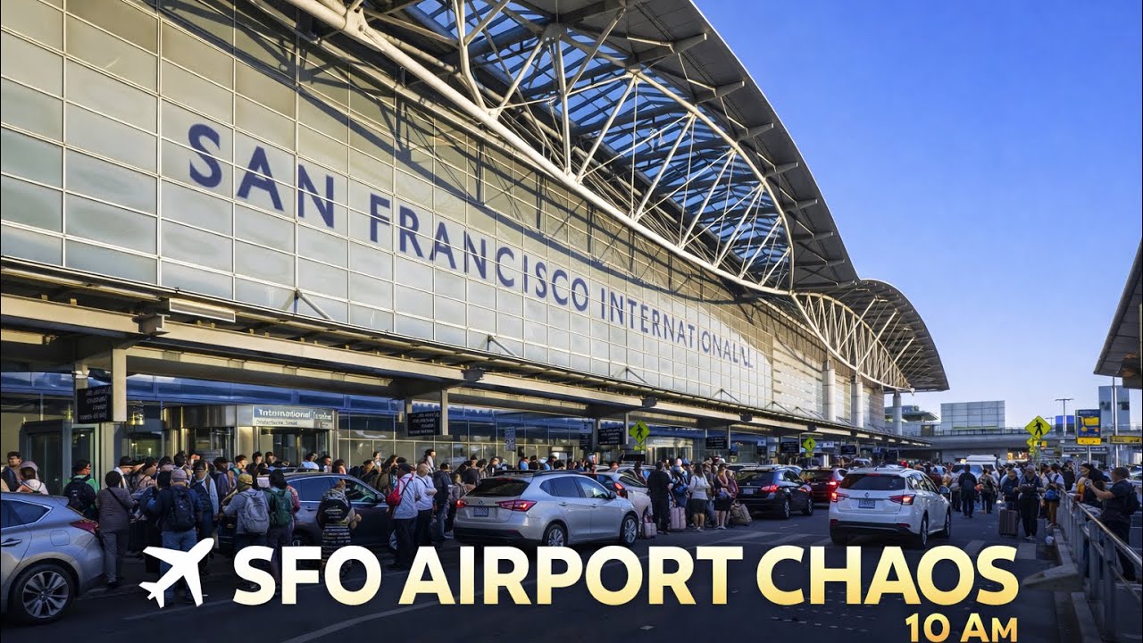 SAN FRANCISCO AIRPORT WALK 🔥 Busy Travels (SFO)