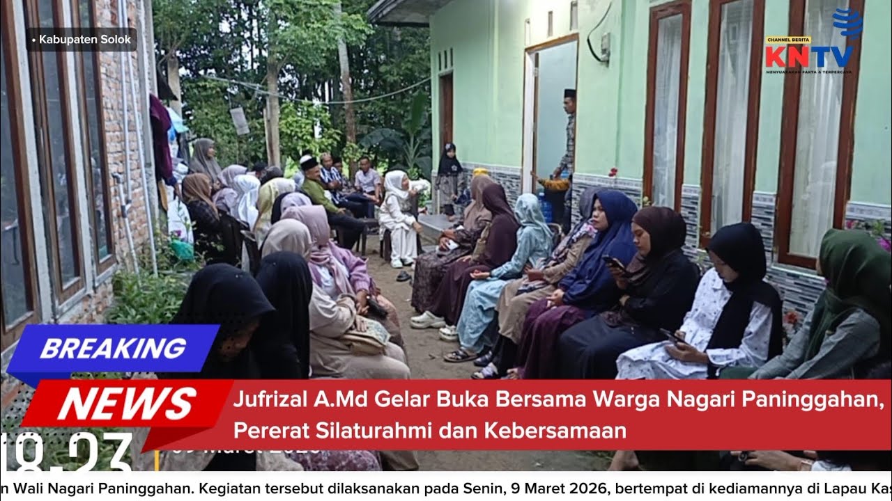BREAKING NEWS - Jufrizal A.Md Gelar Buka Bersama Warga Nagari Paninggahan