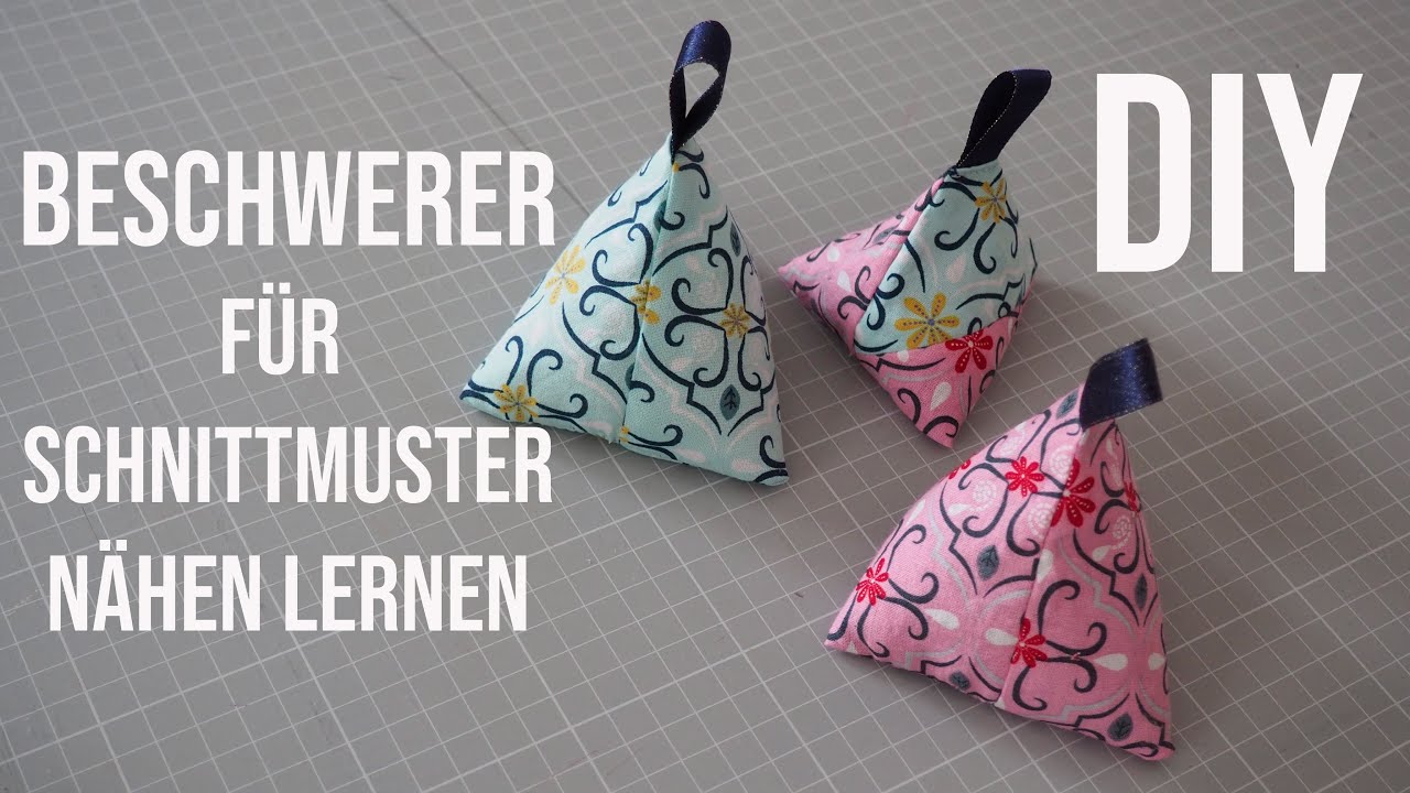 Schnittmustergewicht Fixiergewicht nähen lernen - Anfängerprojekt - DIY mit Annas Nähschule