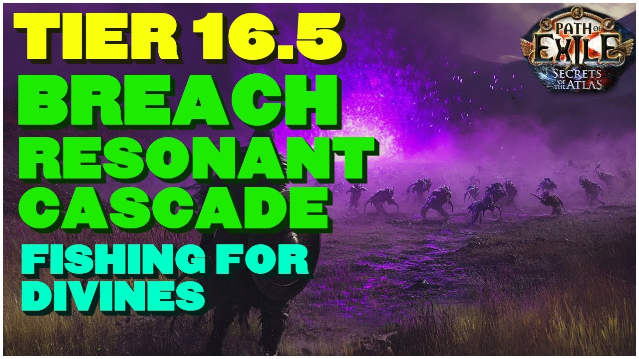[POE 3.26] I Farmed Breach With Resonant Cascade Scarabs &ndash; The Results Were Wild! Tons of Divines!