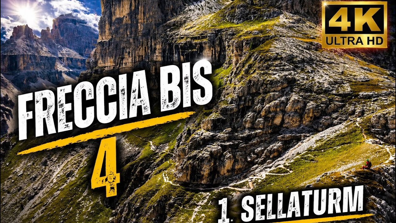 Freccia Bis (4) 🇮🇹 - Steile Kletterei am ersten Sellaturm